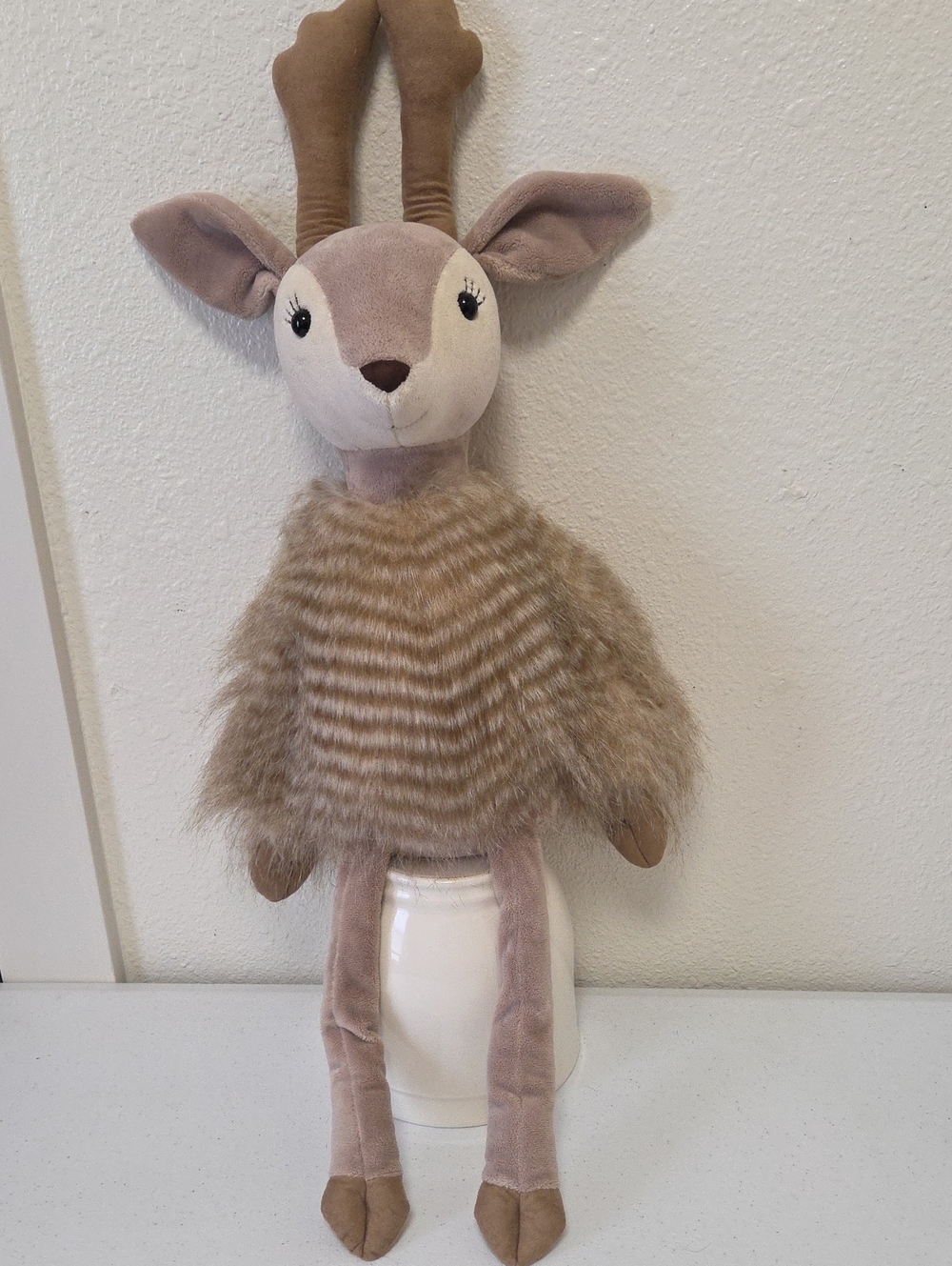 Jellycat London Retired Brown & Cream Plush Deer